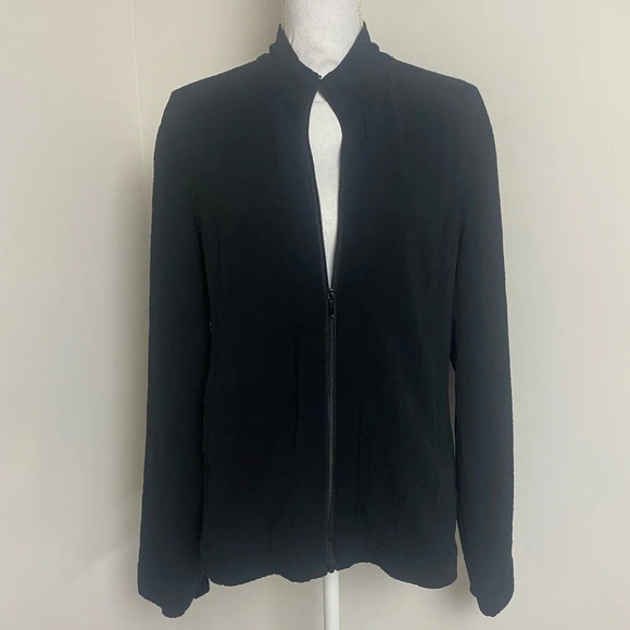 Orvis Jacket Large Black Zipper Front - Picture 3 of 13